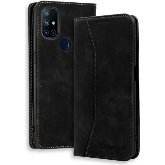 Bodycell Book Case Pu Leather OnePlus Nord N10 5G Black - (04-00680)