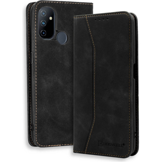 Bodycell Book Case Pu Leather OnePlus Nord N100 Black - (04-00683)