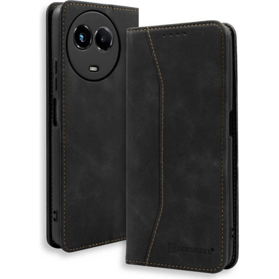 Bodycell Book Case Pu Leather Realme 11 5G/11X Black - (BB-00011)