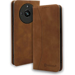 Bodycell Book Case Pu Leather Realme 11 Pro Plus 5G Brown - (04-01194)