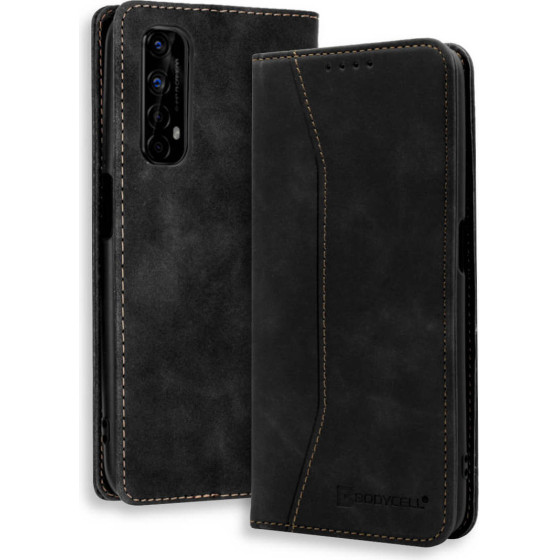 Bodycell Book Case Pu Leather Realme 7 4G Black - (04-00686)