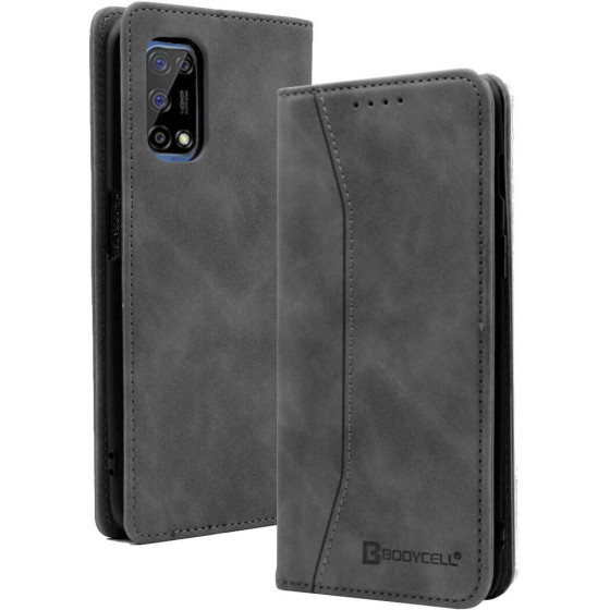 Bodycell Book Case Pu Leather Realme 7 5G Black - (04-00959)