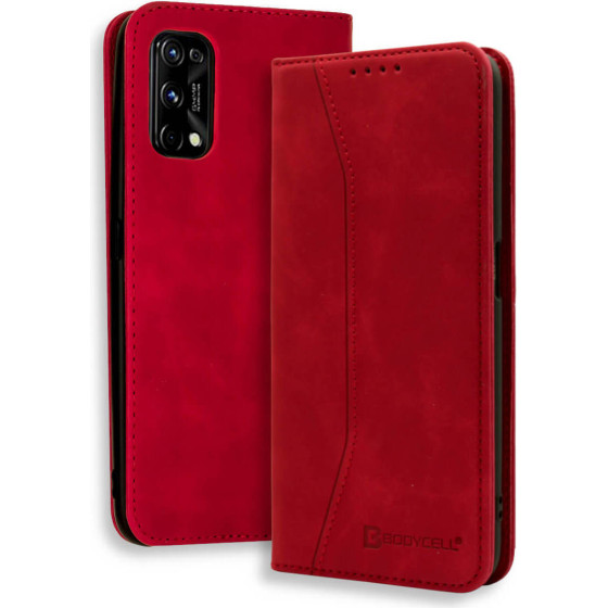 Bodycell Book Case Pu Leather Realme 7 Pro Red - (04-00691)