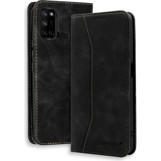 Bodycell Book Case Pu Leather Realme 7i Black - (04-00692)