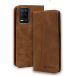 Bodycell Book Case Pu Leather Realme 8 5G Brown - (04-00852)