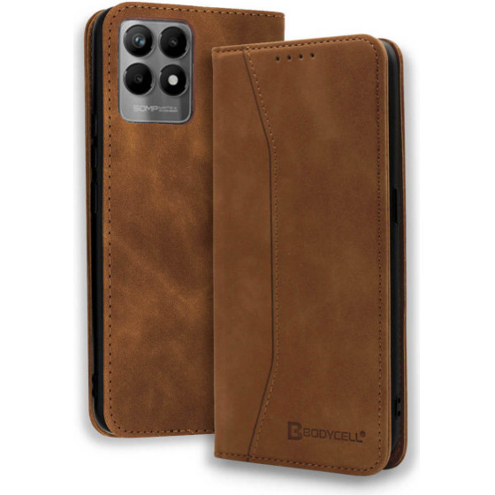 Bodycell Book Case Pu Leather Realme 8i Brown - (04-00862)