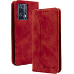 Bodycell Book Case Pu Leather Realme 9 4G/9 Pro Plus 5G Red - (04-00560)