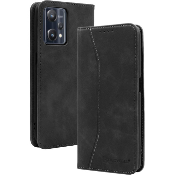 Bodycell Book Case Pu Leather Realme 9 5G/9 Pro 5G Black - (04-00455)