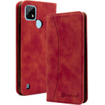 Bodycell Book Case Pu Leather Realme C21 Red - (04-00416)