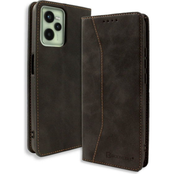 Bodycell Book Case Pu Leather Realme C35 Black - (04-01057)