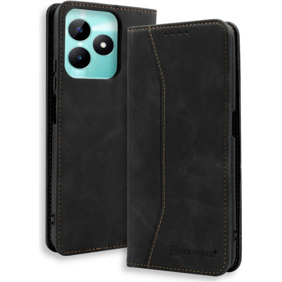Bodycell Book Case Pu Leather Realme C51/Note 50 Black - (04-01202)