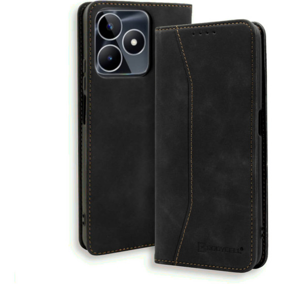 Bodycell Book Case Pu Leather Realme C53/Narzo N53 Black - (04-01196)