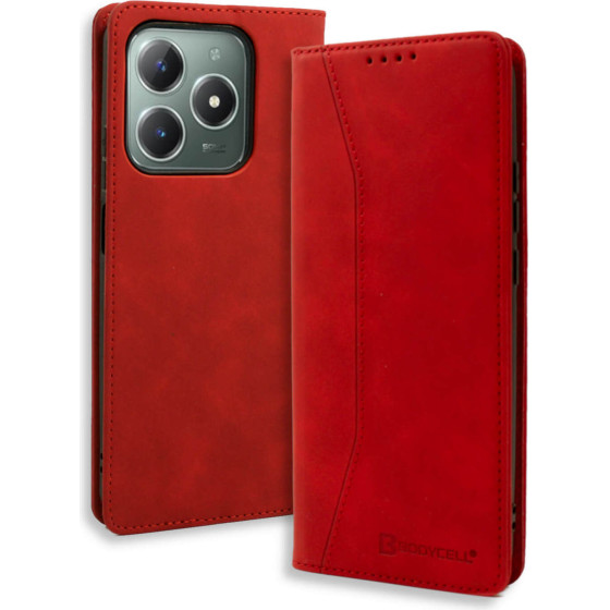 Bodycell Book Case Pu Leather Realme C61 4G/C63 4G Red - (BB-00122)