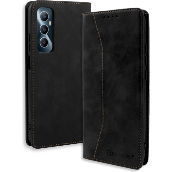 Bodycell Book Case Pu Leather Realme C65 4G Black - (BB-00123)