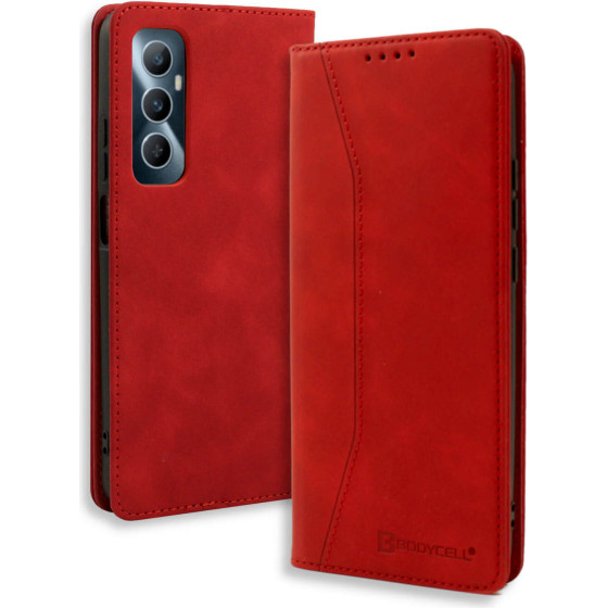 Bodycell Book Case Pu Leather Realme C65 4G Red - (BB-00125)