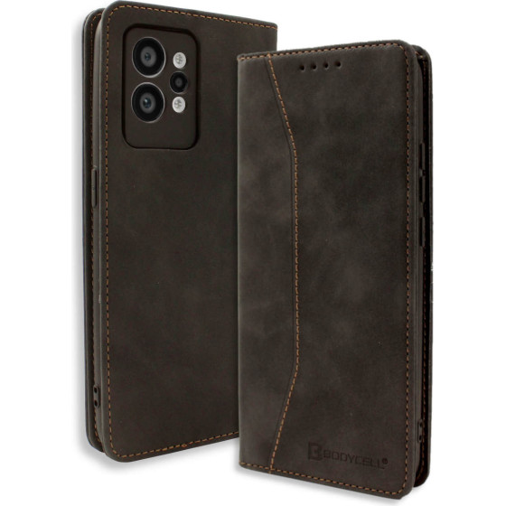 Bodycell Book Case Pu Leather Realme GT 2 Pro Black - (04-01060)