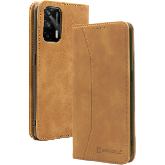 Bodycell Book Case Pu Leather Realme GT 5G Brown - (04-00421)