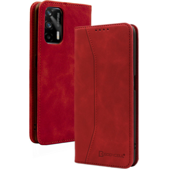 Bodycell Book Case Pu Leather Realme GT 5G Red - (04-00420)