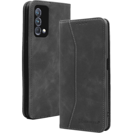 Bodycell Book Case Pu Leather Realme GT Master Edition 5G Black - (04-00430)