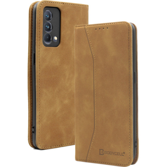 Bodycell Book Case Pu Leather Realme GT Master Edition 5G Brown - (04-00441)