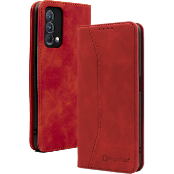 Bodycell Book Case Pu Leather Realme GT Master Edition 5G Red - (04-00446)