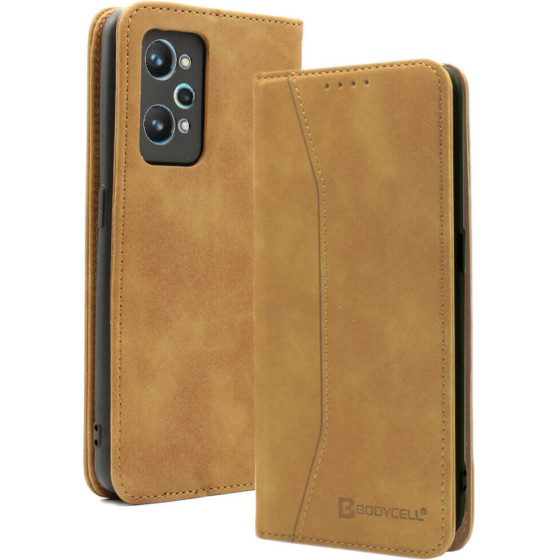 Bodycell Book Case Pu Leather Realme GT Neo 2/GT2 5G Brown - (04-00425)