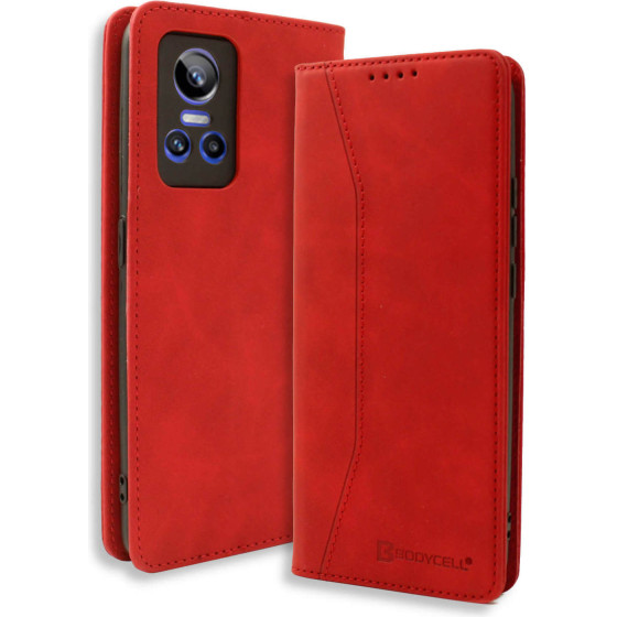 Bodycell Book Case Pu Leather Realme GT Neo 3 5G Red - (04-01065)