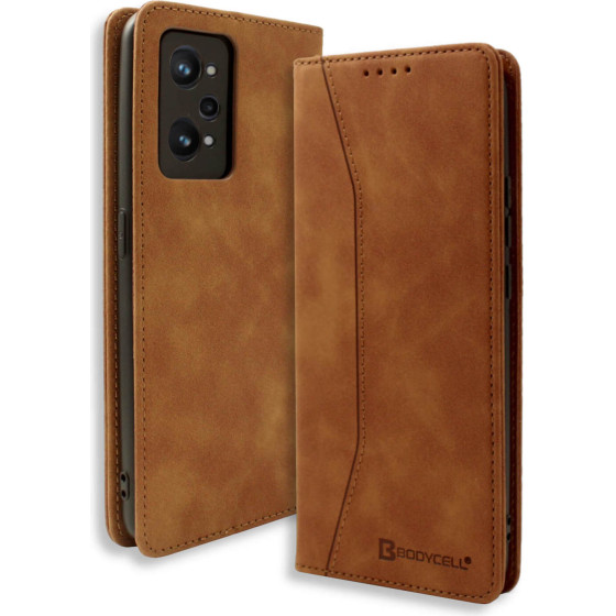 Bodycell Book Case Pu Leather Realme GT Neo 3T 5G Brown - (04-01067)