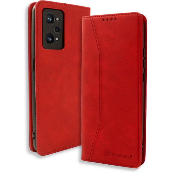 Bodycell Book Case Pu Leather Realme GT Neo 3T 5G Red - (04-01068)