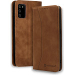 Bodycell Book Case Pu Leather Samsung A03s Brown - (04-00855)