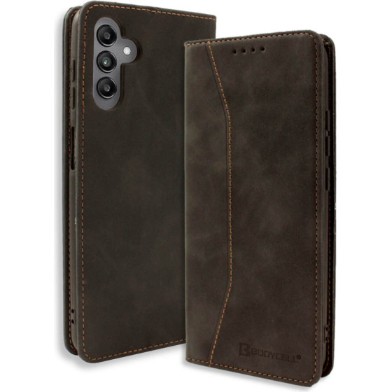 Bodycell Book Case Pu Leather Samsung A05s Black - (BB-00054)
