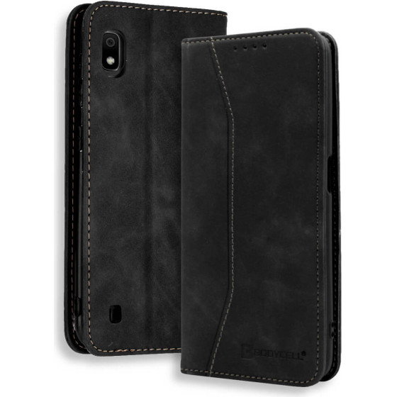 Bodycell Book Case Pu Leather Samsung A10/M10 Black - (04-00287)