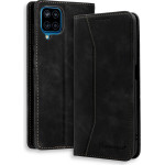 Bodycell Book Case Pu Leather Samsung A12 Black - (04-00619)