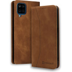 Bodycell Book Case Pu Leather Samsung A12 Brown - (04-00620)