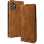 Bodycell Book Case Pu Leather Samsung A13 5G Brown - (04-01014)