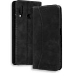 Bodycell Book Case Pu Leather Samsung A20E Black - (04-00292)
