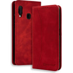 Bodycell Book Case Pu Leather Samsung A20E Red - (04-00293)