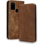 Bodycell Book Case Pu Leather Samsung A21S Brown - (04-00304)