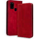 Bodycell Book Case Pu Leather Samsung A21S Red - (04-00303)