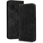 Bodycell Book Case Pu Leather Samsung A21S Black - (04-00302)