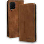 Bodycell Book Case Pu Leather Samsung A22 4G Brown - (04-00818)