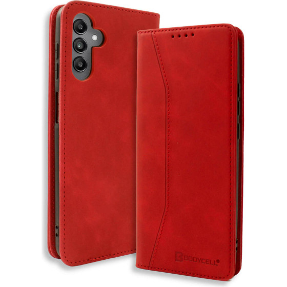 Bodycell Book Case Pu Leather Samsung A35 5G Red - (BB-00068)