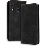 Bodycell Book Case Pu Leather Samsung A40 Black - (04-00312)