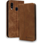 Bodycell Book Case Pu Leather Samsung A40 Brown - (04-00314)