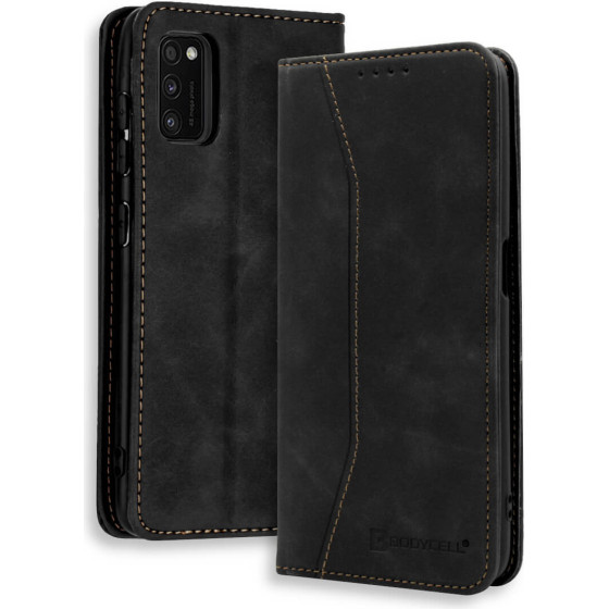 Bodycell Book Case Pu Leather Samsung A41 Black - (04-00317)