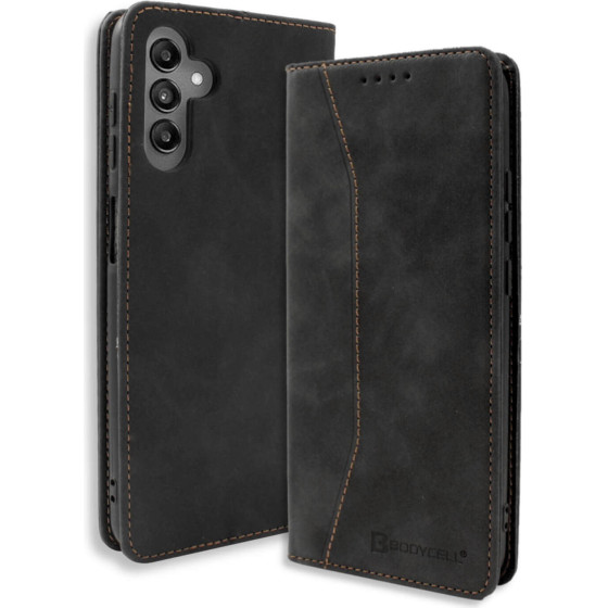 Bodycell Book Case Pu Leather Samsung A54 5G Black - (04-01134)