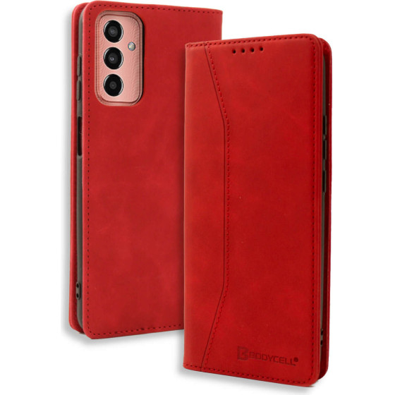 Bodycell Book Case Pu Leather Samsung M13 Red - (04-01021)