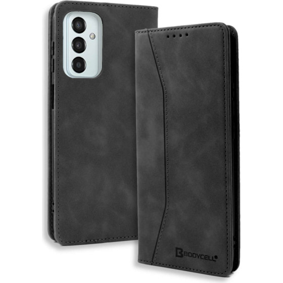 Bodycell Book Case Pu Leather Samsung M23 5G Black - (04-01022)