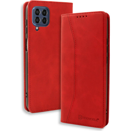 Bodycell Book Case Pu Leather Samsung M33 5G Red - (04-01027)