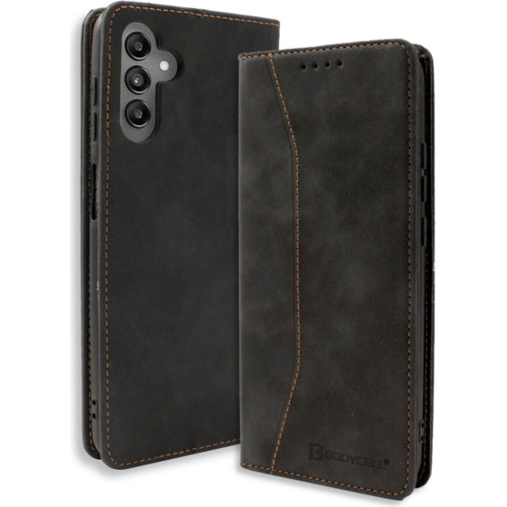Bodycell Book Case Pu Leather Samsung M35 5G Black - (BB-00141)